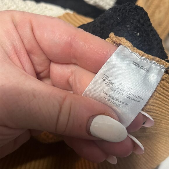 Motu Willow Sweater Boys Size 10 Pullover Acorn Color Block Pullover Crew - Picture 8 of 8